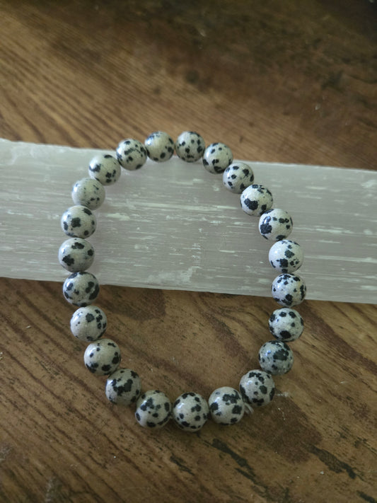 Dalmation Jasper Stretch Bracelet
