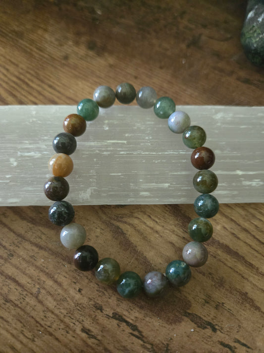 Indian Agate Stretch Bracelet