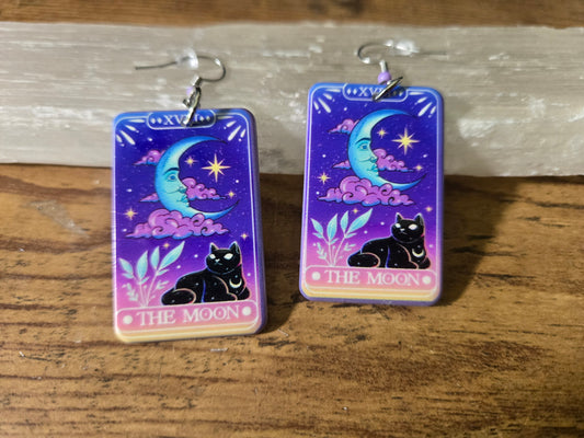 The Moon Tarot Earrings