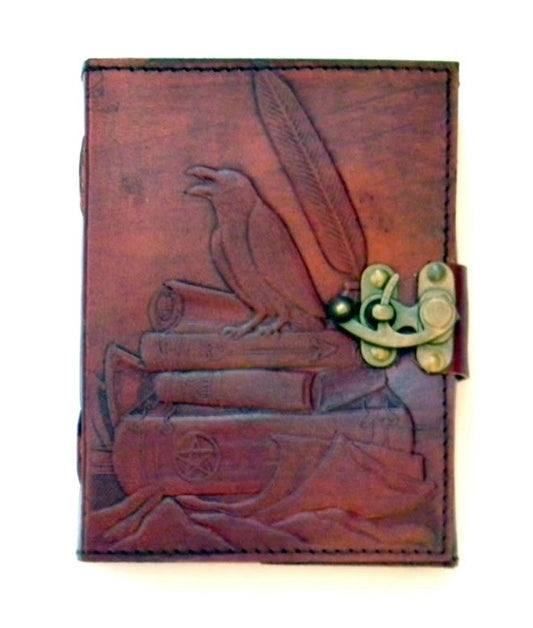 Raven Leather Journal 5 X 7 Inches