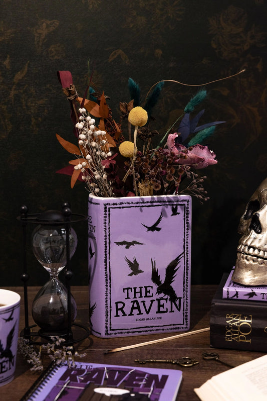 The Raven Decorative Book Vase – Gothic Cottagecore Decor