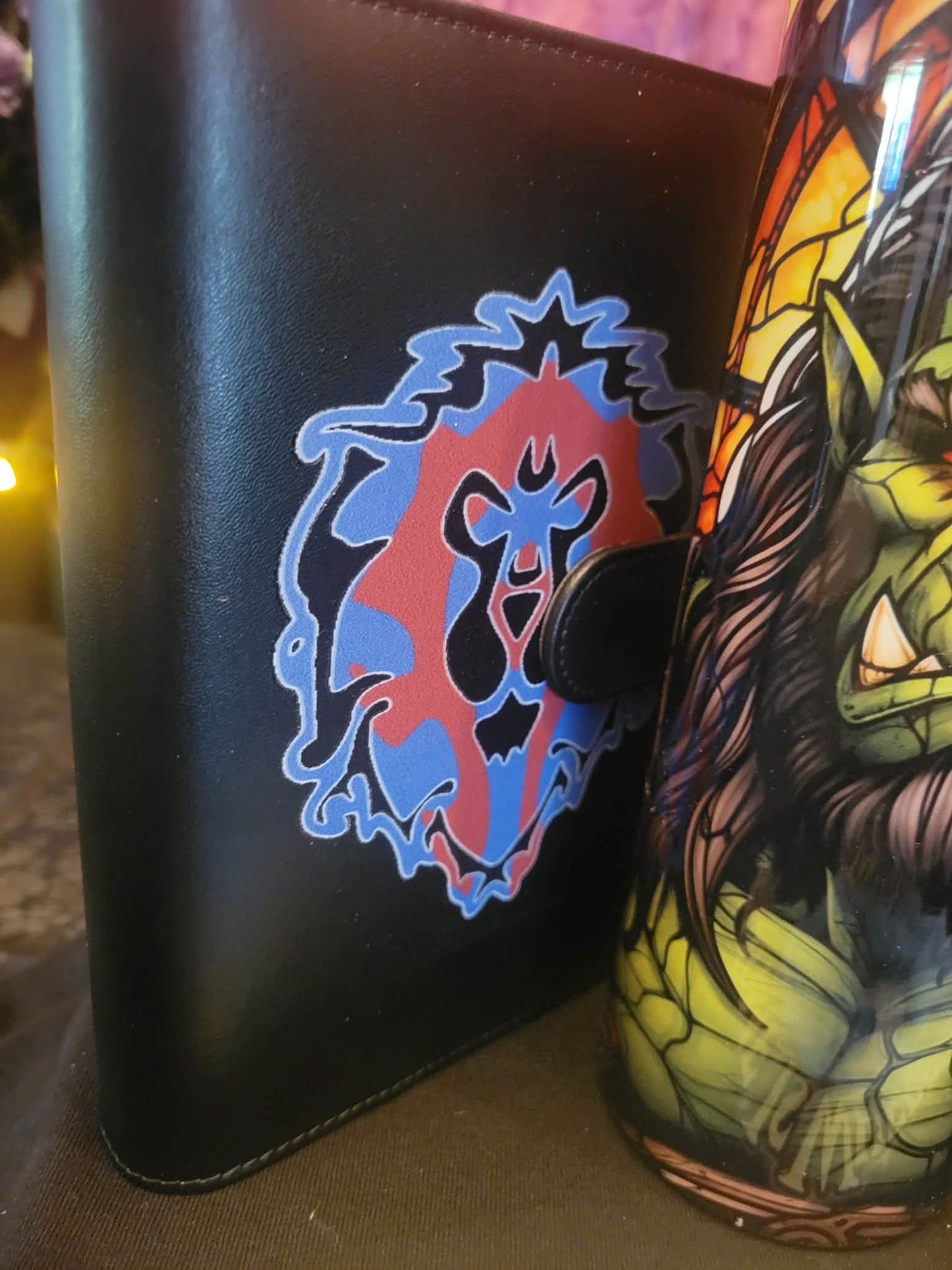 World of Warcraft Tarot Gift Bundle | Horde Tarot Journal, WoW Tarot Deck, Orc Tumbler & Hearthstone Shirt