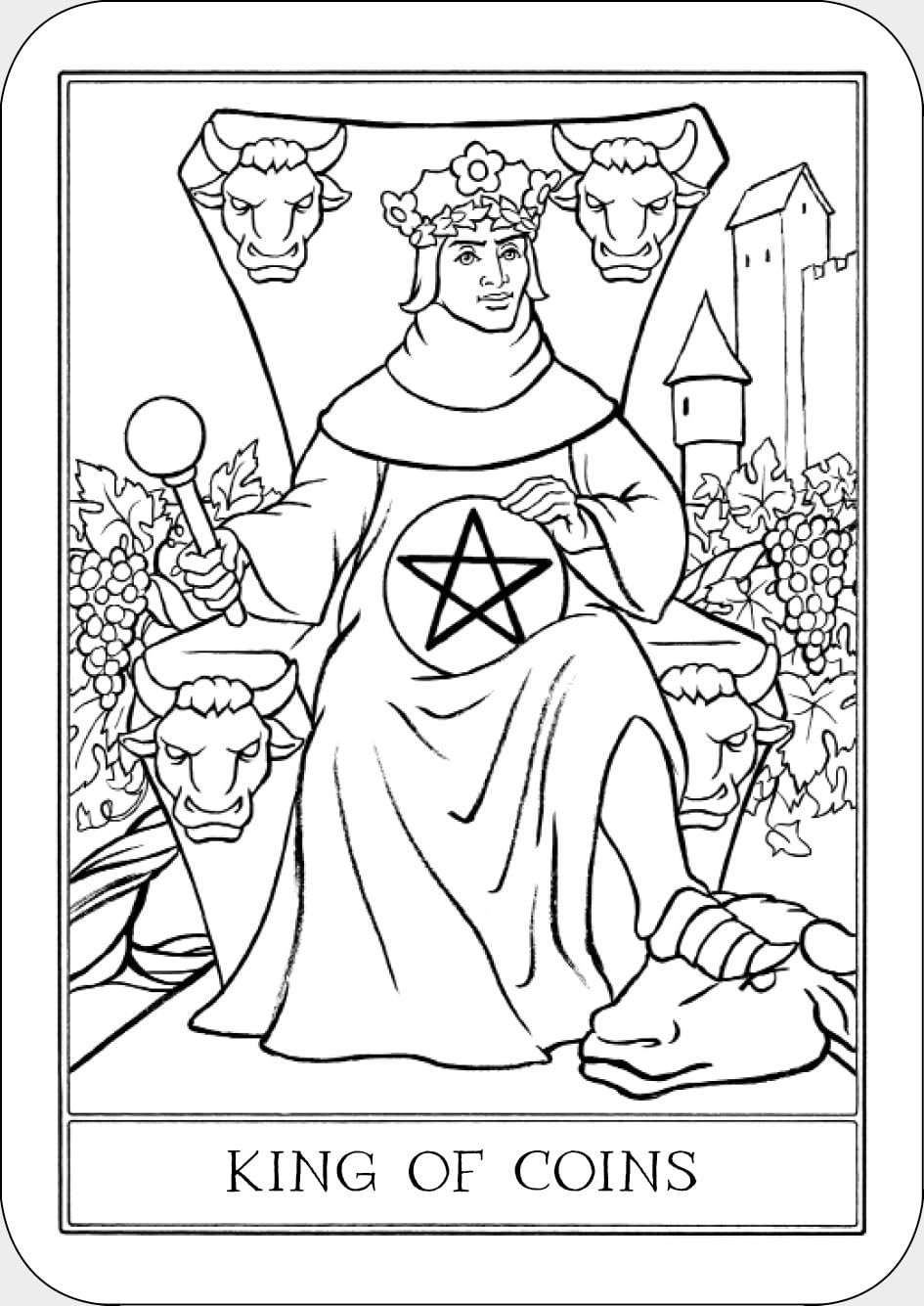 Colour Your Own Tarot Book & Card Deck