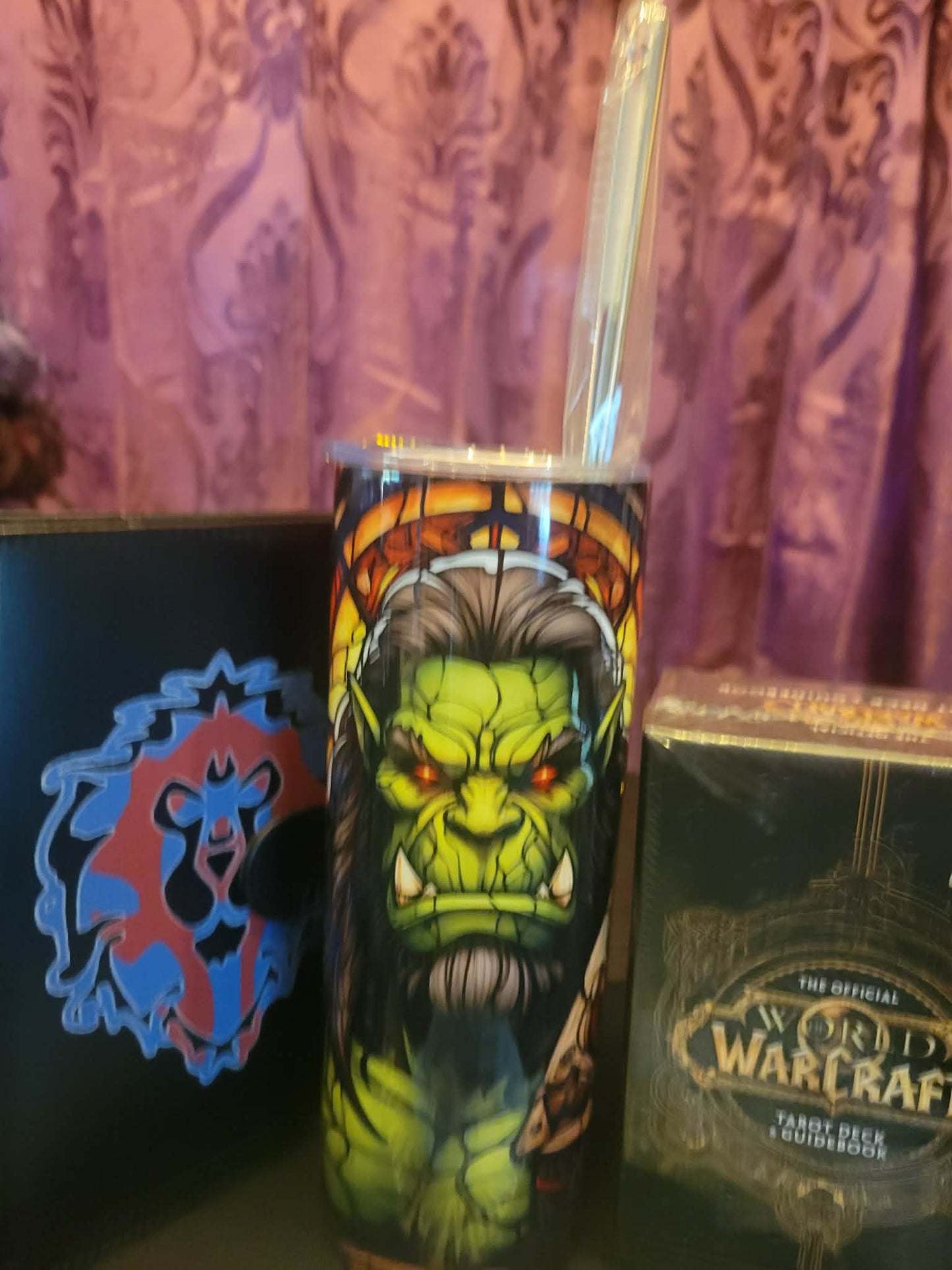 World of Warcraft Tarot Gift Bundle | Horde Tarot Journal, WoW Tarot Deck, Orc Tumbler & Hearthstone Shirt