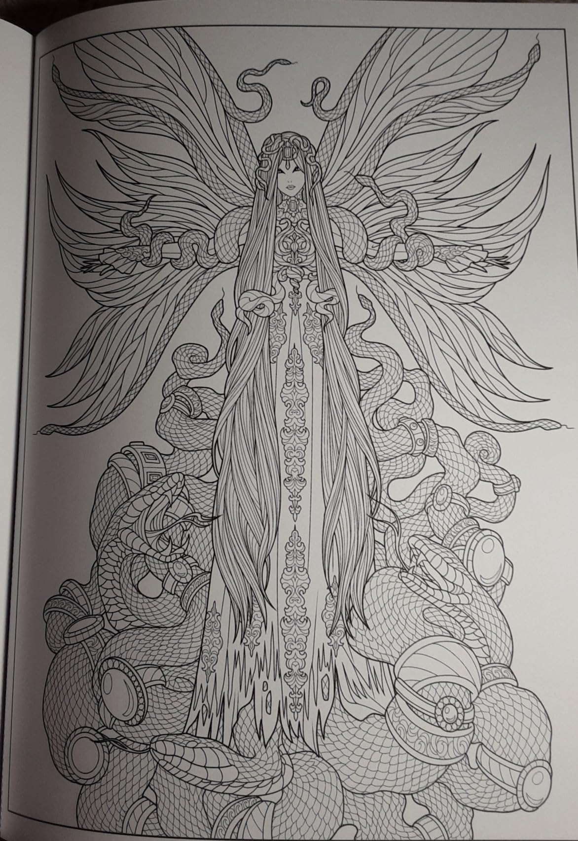 TABRETH: Dark Fairies Coloring: A Cursed Coloring Experience, 96 pages