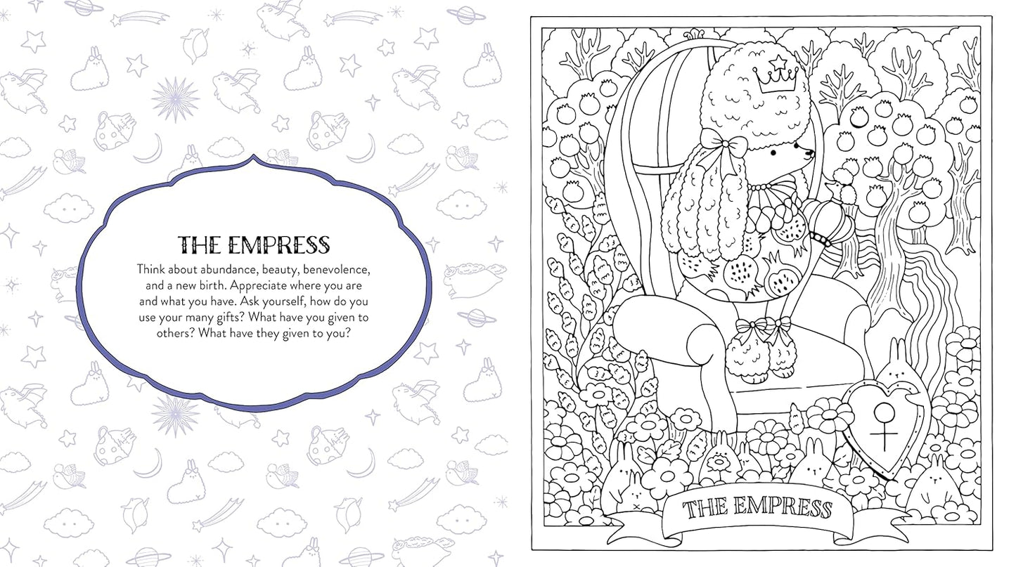 Kawaii Tarot Coloring Book