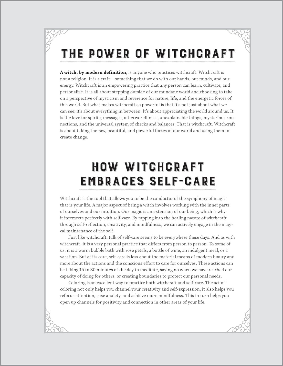 Witchcraft Coloring Book For Adults: Nourish the Spirit