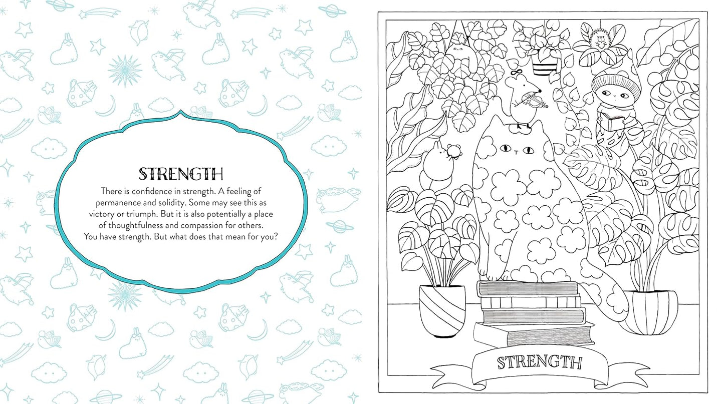 Kawaii Tarot Coloring Book