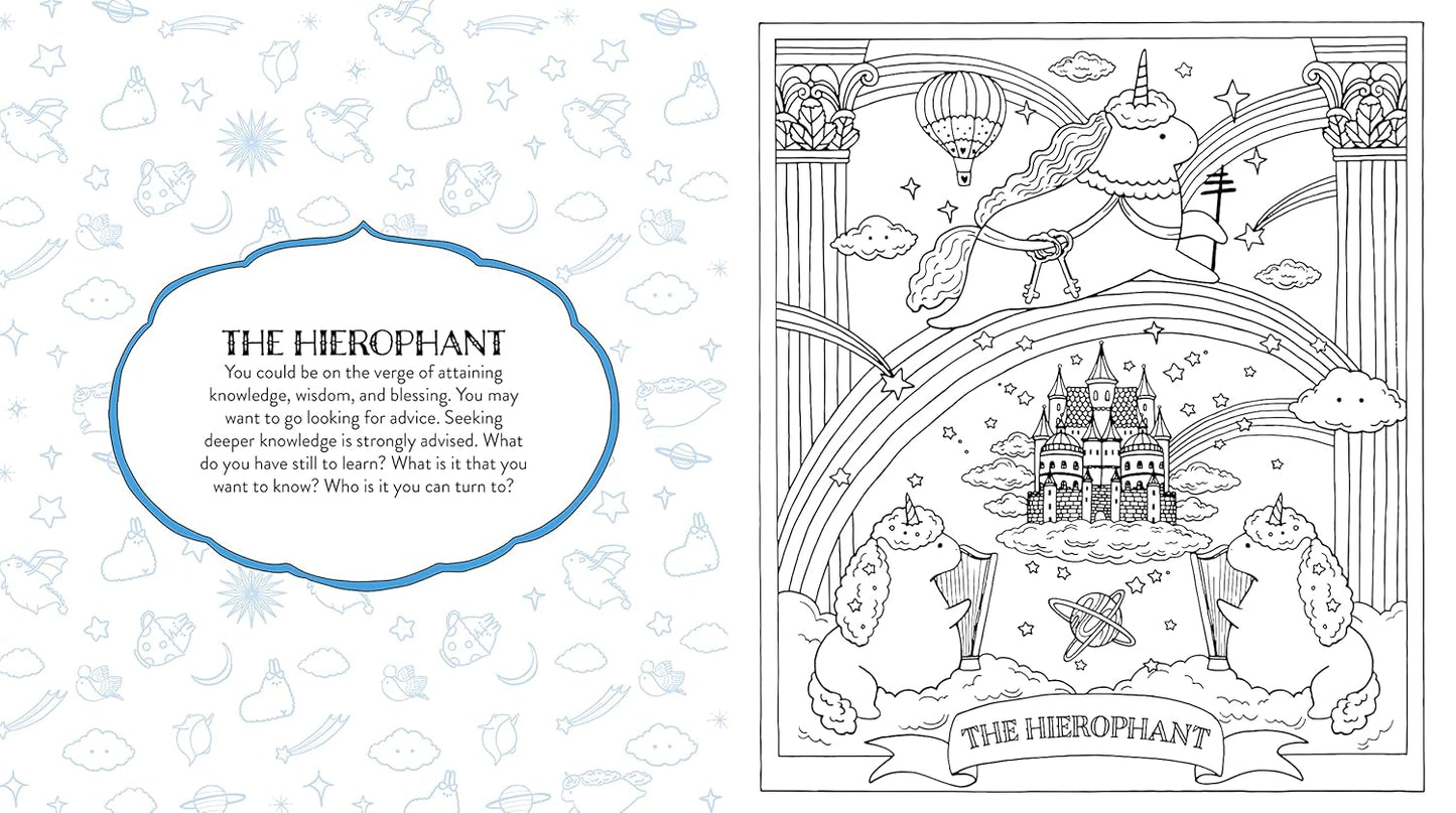 Kawaii Tarot Coloring Book