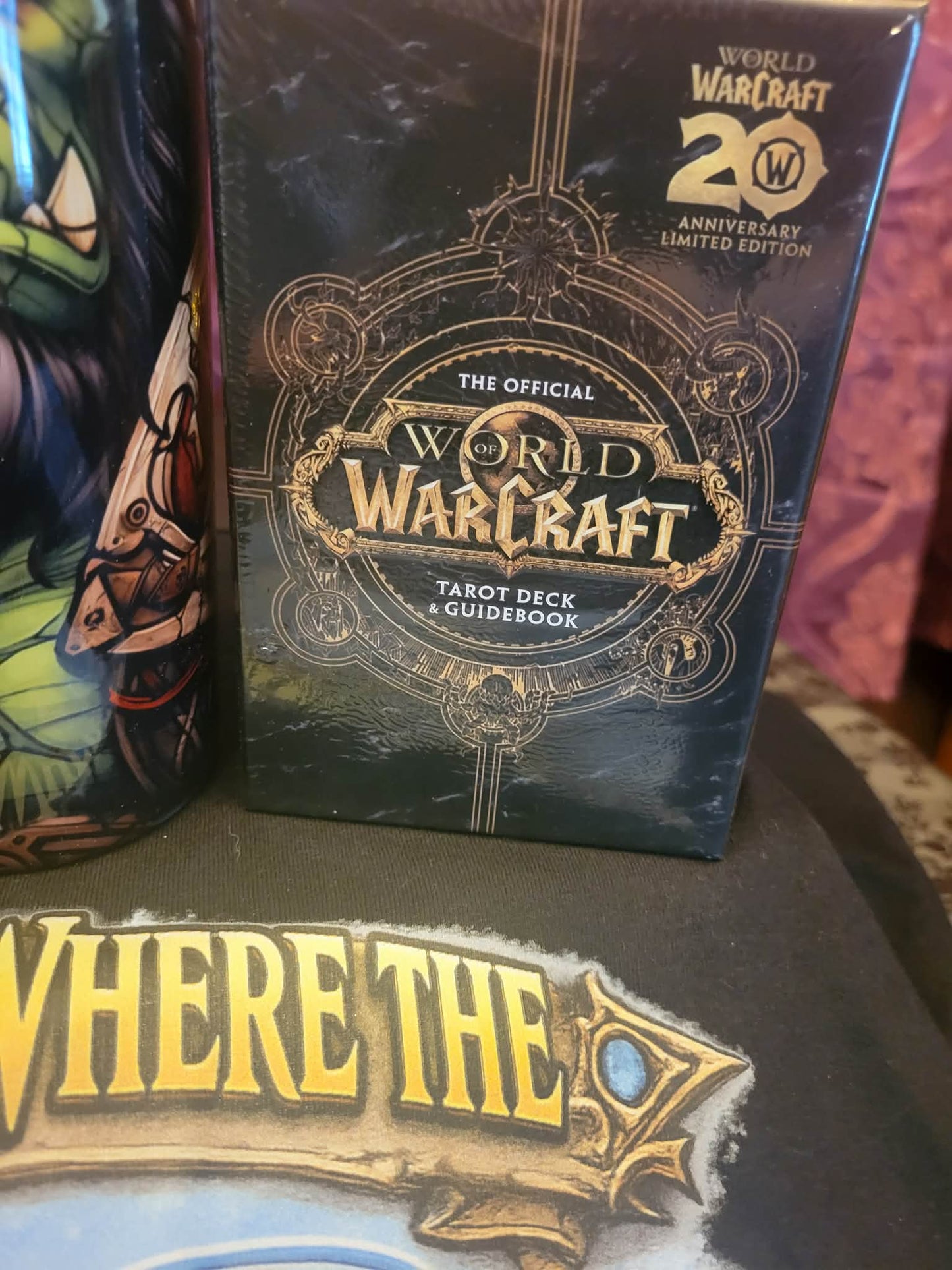 World of Warcraft Tarot Gift Bundle | Horde Tarot Journal, WoW Tarot Deck, Orc Tumbler & Hearthstone Shirt
