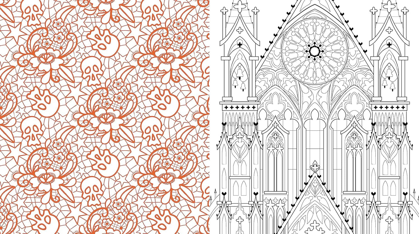 Gothic Coloring: Color Your Dark Side - More Than 100 Pages to Color