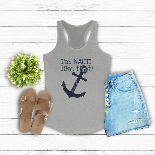 Nauti Like That Racerback Tank