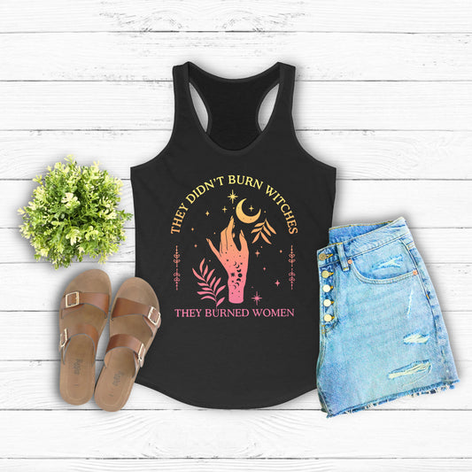 They Burned Women Racerback Tank