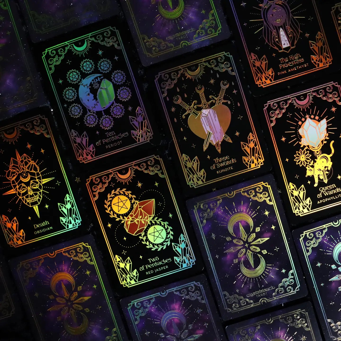 Gold Crystalstruck Tarot© Card Deck