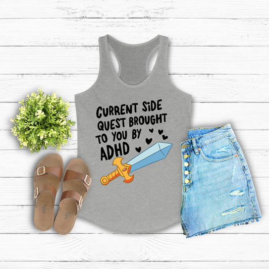 Current Side Quest Racerback Tank