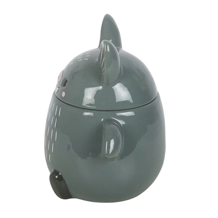 Cute Bat Cookie Jar | Ceramic Bat Treat Jar for Witchy Kitchens