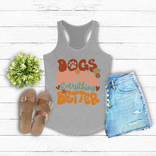 Everything is Better with Dogs Racerback Tank