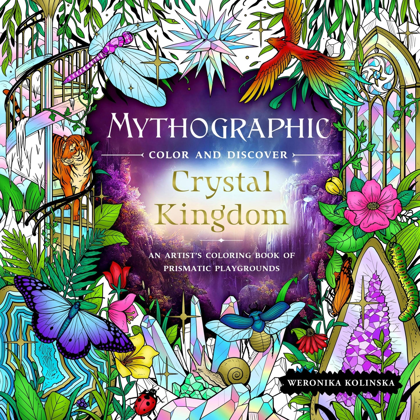 Mythographic Crystal Kingdom Artist’s Coloring Book