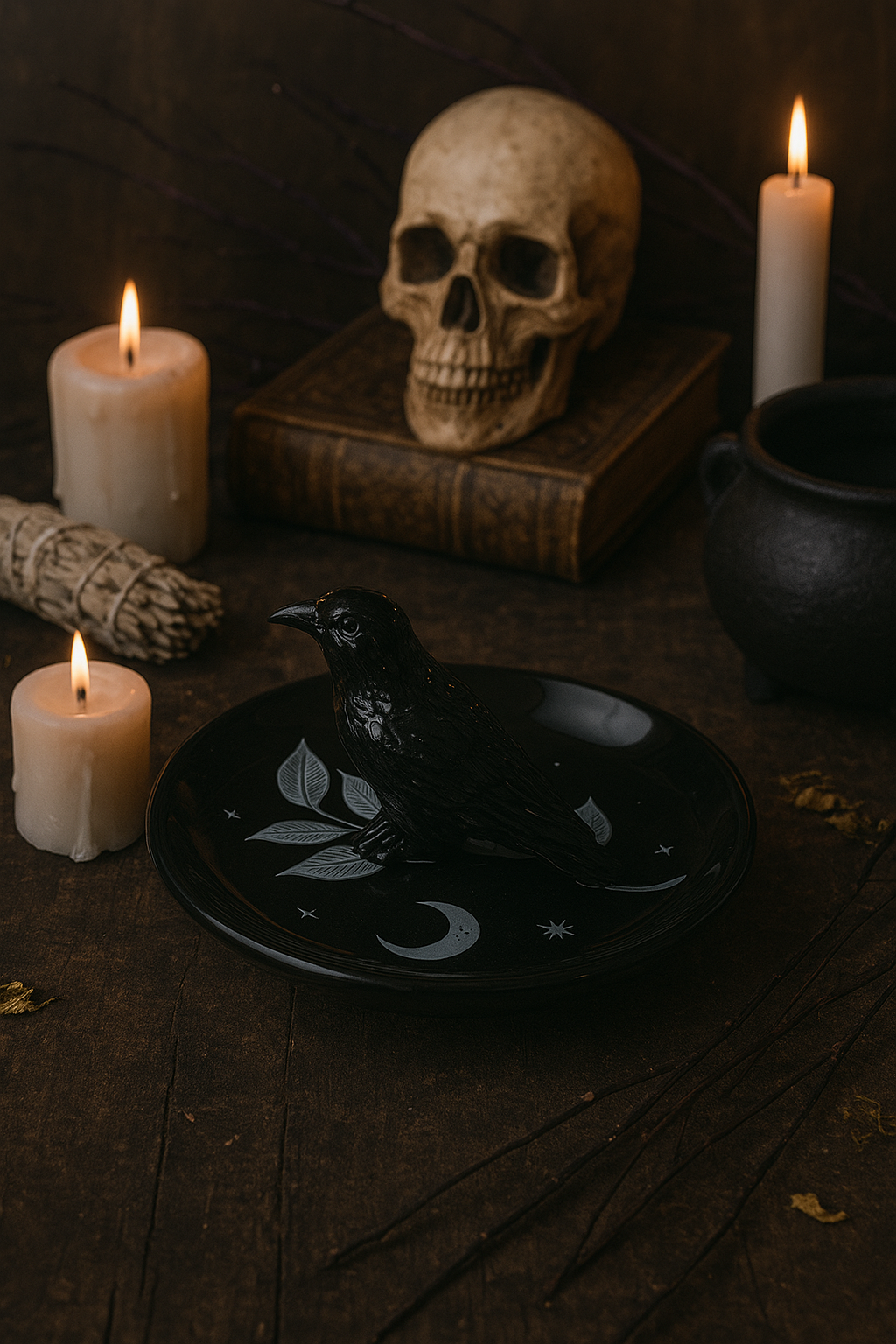 Mystic Raven Trinket Dish