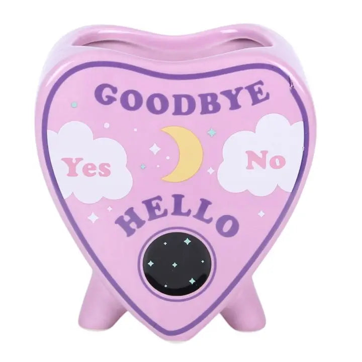 Pastel Planchette Ceramic Vase with Celestial Design