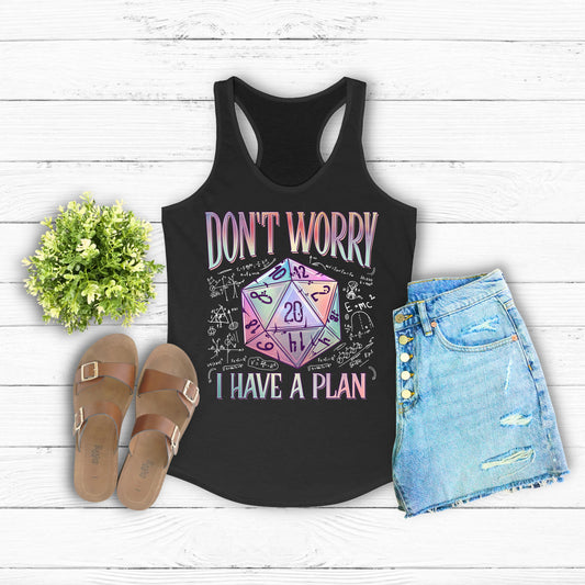 I Have a Plan D&D Racerback Tank