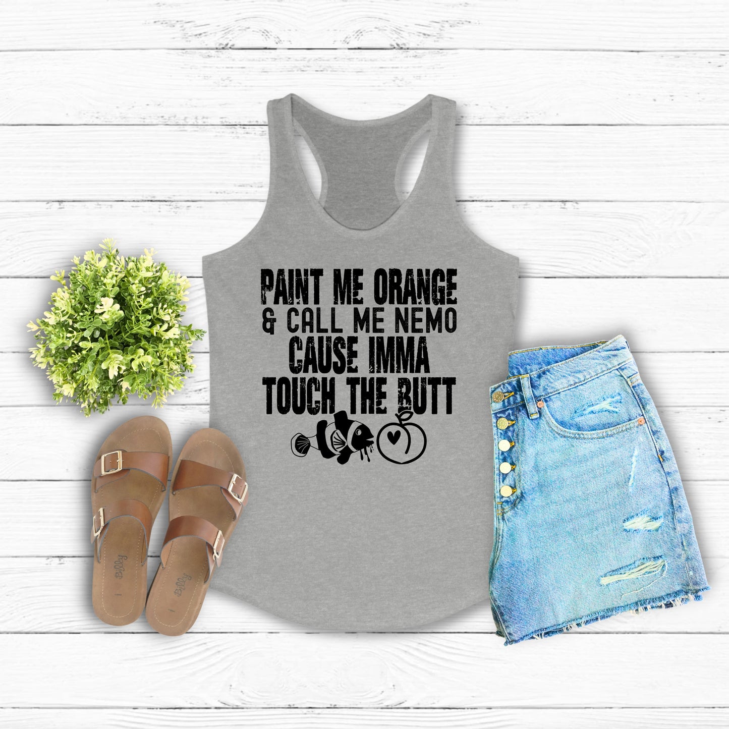 I'm Gonna Touch the Butt Racerback Tank