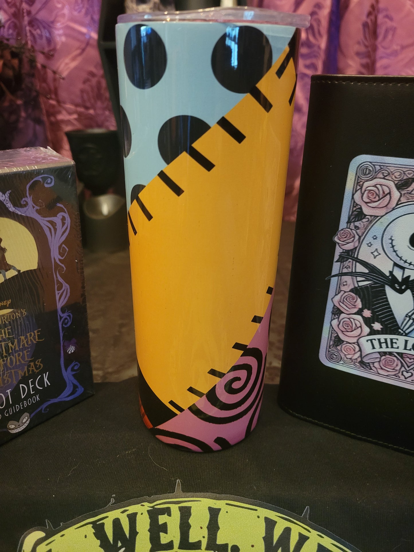 Nightmare Before Christmas Collector Bundle – Oogie Boogie Tee, Tarot Deck, Tumbler & Tarot Wallet