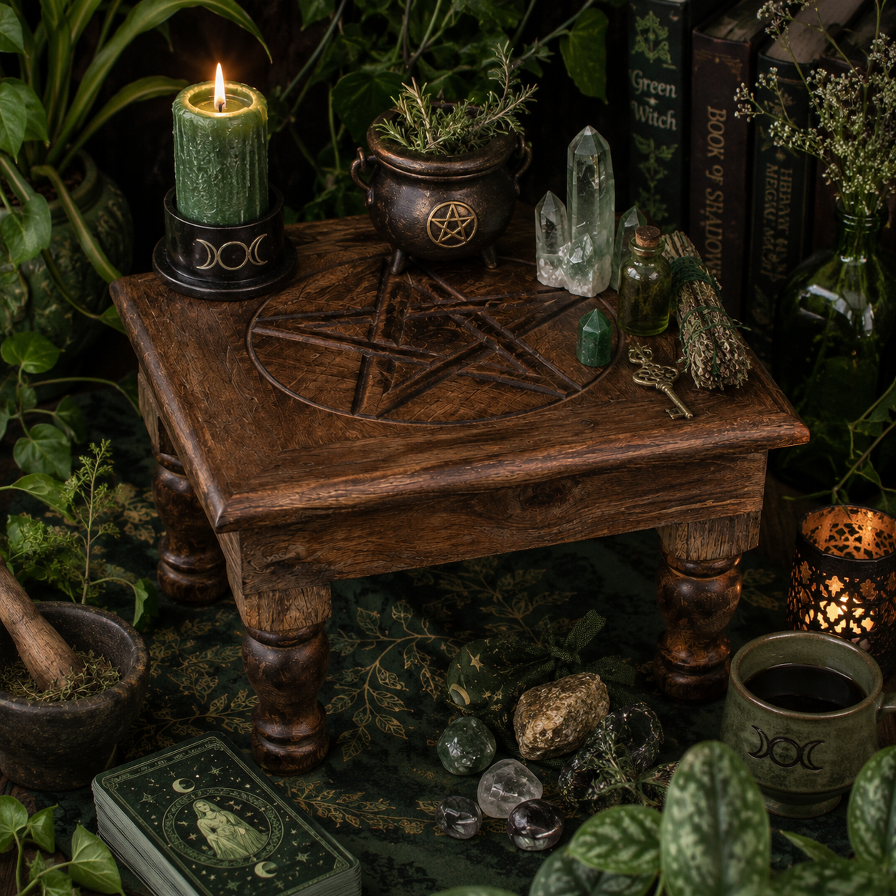 Pentagram Altar Table