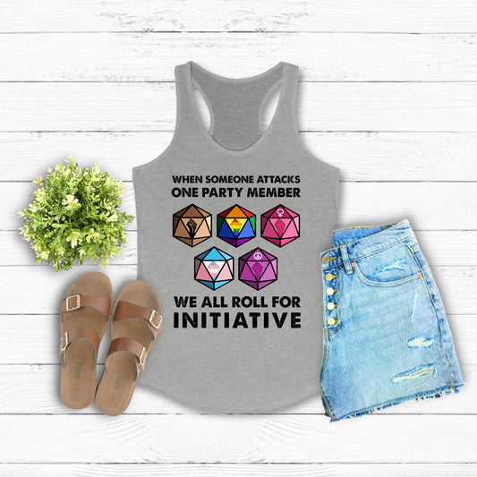 Roll For Initiative Racerback Tank